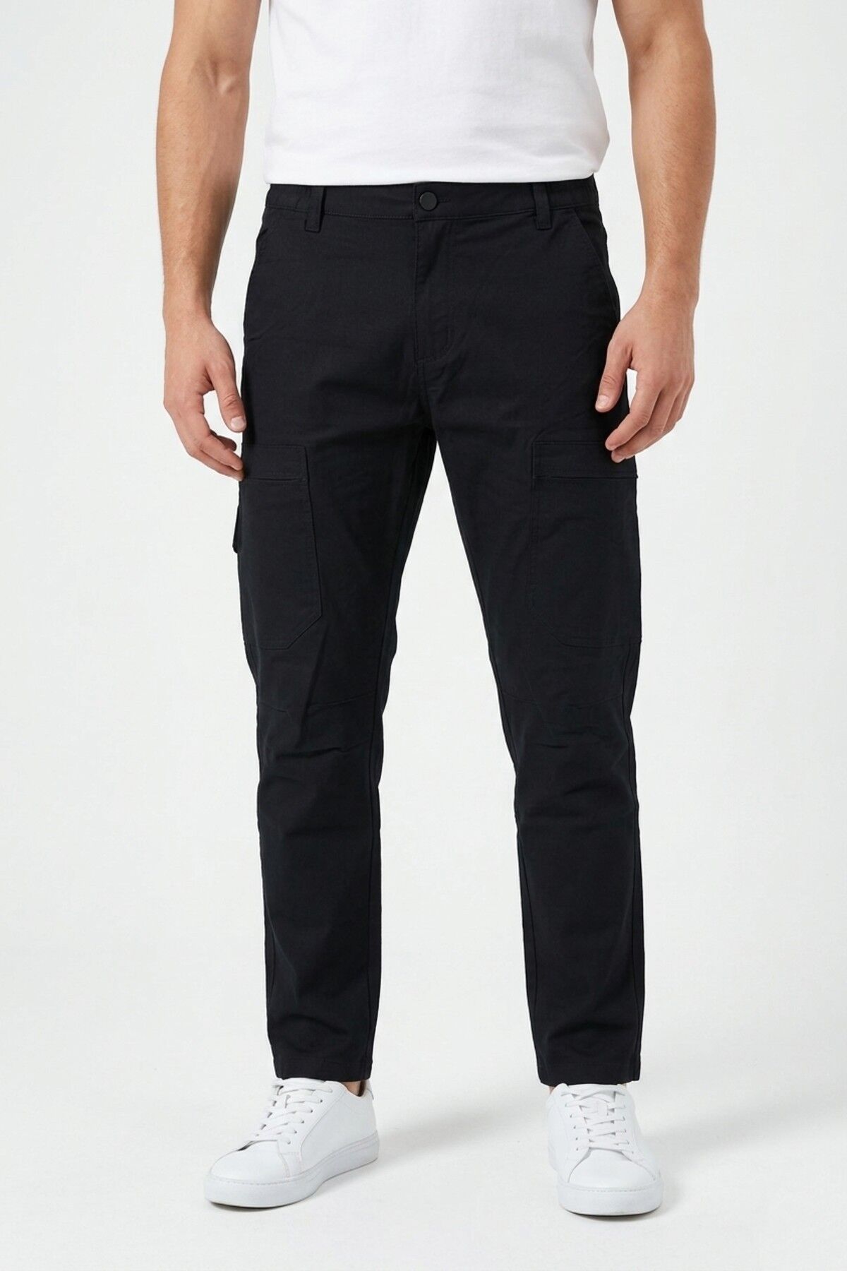 Erkek Yazlık Lastikli Taktik Pantolon BGL-ST05346 SİYAH - 2XL