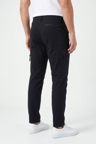 Erkek Yazlık Lastikli Taktik Pantolon BGL-ST05346 SİYAH - 2XL