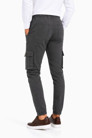 Erkek Kanvas Kargo Cepli Bel Paça Lastikli Pantolon BGL-ST05472 HAKİ - 31/34
