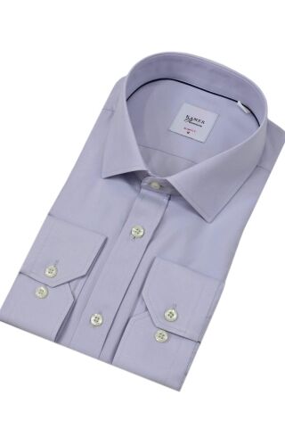 Erkek Slim Fitt Uzun Kol Gömlek 2290 BGL-ST04378 A.GRİ - S