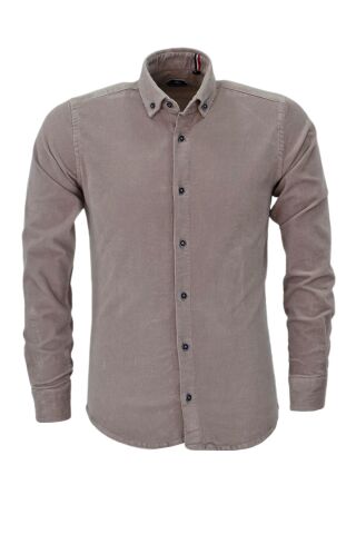 Erkek Kadife Silim Fit Gömlek BGL-ST03909