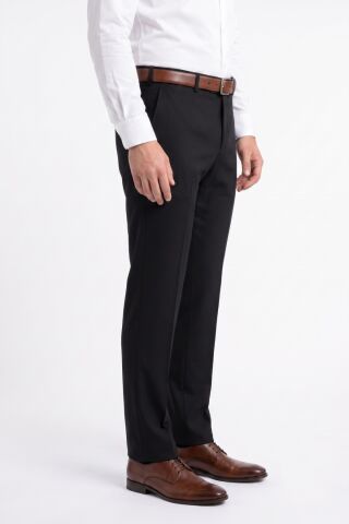 Erkek Klasik Pilesiz  Kumaş Pantolon P1175 BGL-ST05614 SİYAH - 50