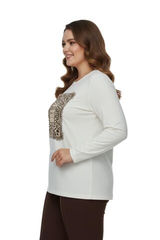 Kadın Pano Baskılı Bluz BGL-ST05072