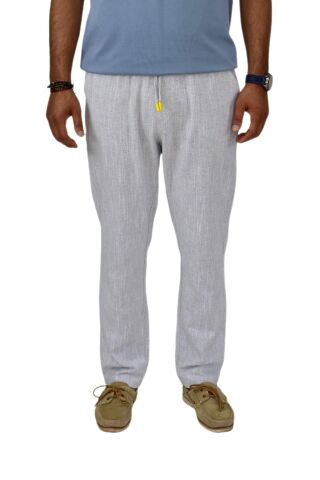 Erkek Pamuklu Yazlık Lastikli Pantolon 1928 BGL-ST04596 KREM - XL