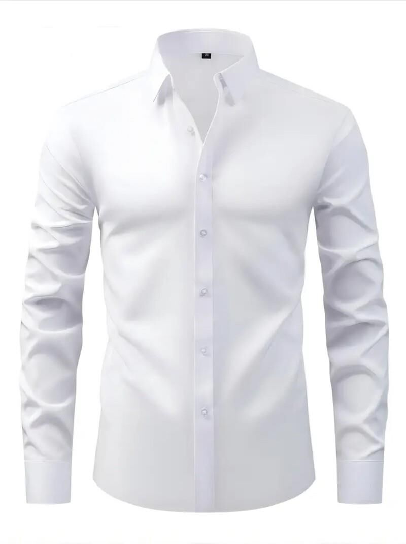 Erkek Slim Fitt Uzun Kol Gömlek 2290 BGL-ST04378 BEYAZ - XL