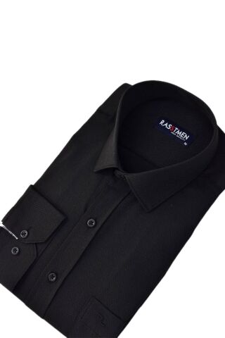 Erkek Klasik Uzun Kollu Armürlü Gömlek BGL-ST03259