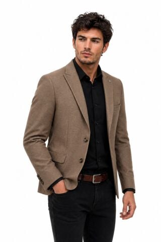Erkek Tek Spor Ceket 6 Drop Çift Yırtmaçlı Mevsimlik BGL-ST05461