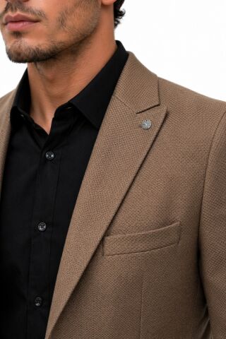 Erkek Tek Spor Ceket 6 Drop Çift Yırtmaçlı Mevsimlik BGL-ST05461