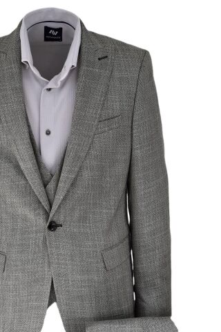 Erkek Hasır Silim Fit Takım Elbise BGL-ST03495 BEJ - 46