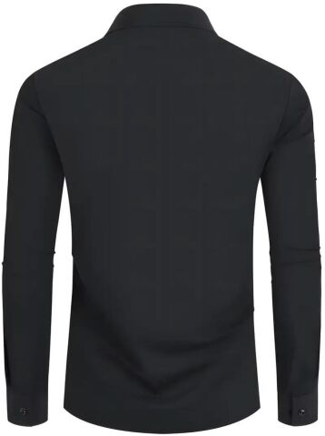 Erkek Slim Fitt Uzun Kol Gömlek 2290 BGL-ST04378 SİYAH - S