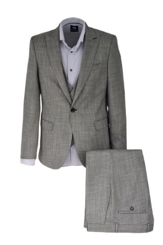 Erkek Hasır Silim Fit Takım Elbise BGL-ST03495 BEJ - 46