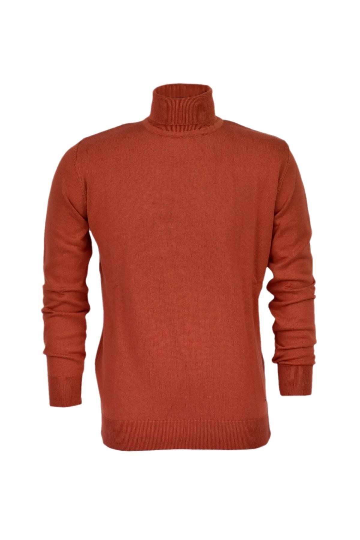 Erkek Spor Düz Balıkçı Yaka Kazak R21010 BGL-ST03179