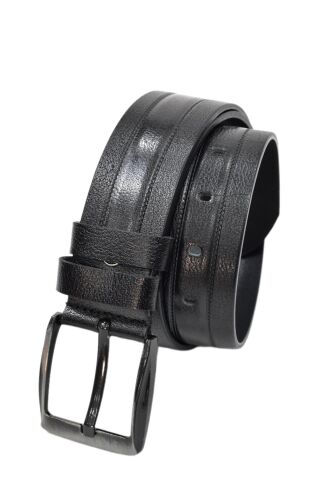 Erkek Siyah Hakiki Deri Kemer Jeans İçin DYN12527-1