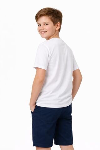 Atatürk Baskılı Çocuk Tişört BGL-ST05506 BEYAZ - 8 YAŞ