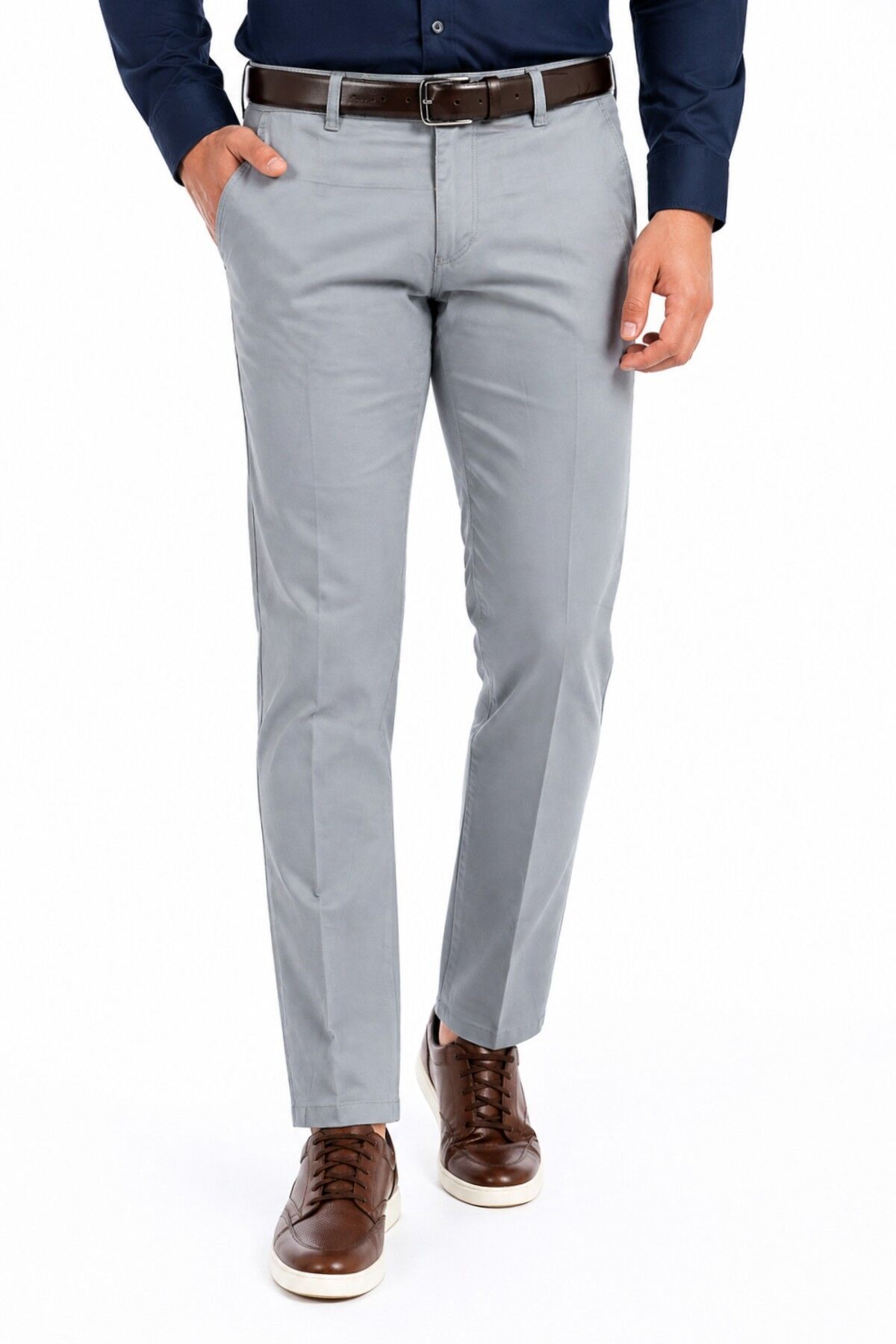 Erkek Kanvas Pantolon Regular Kalıp Yazlık BGL-ST05401 MAVİ - 46