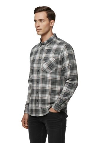 Erkek Kışlık Uzun Kol Tek Cepli Gömlek 3783 BGL-ST04808