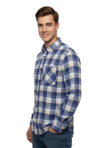 Erkek Kışlık Uzun Kol Tek Cepli Gömlek 3783 BGL-ST04808