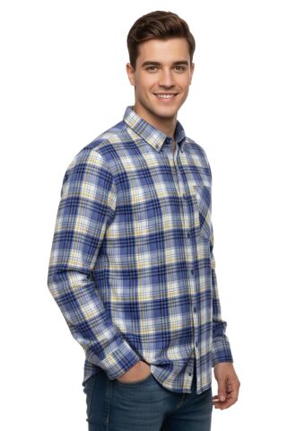 Erkek Kışlık Uzun Kol Tek Cepli Gömlek 3783 BGL-ST04808