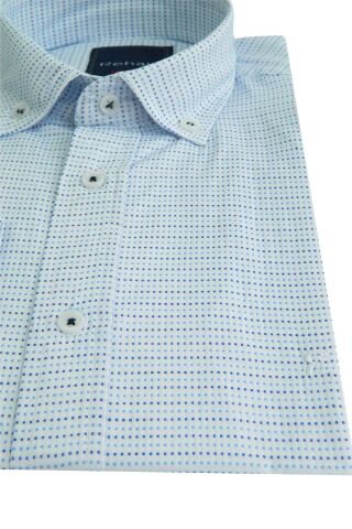 Erkek Gömlek Slim Fitt Puantiyeli Rehalli BGL-ST00803