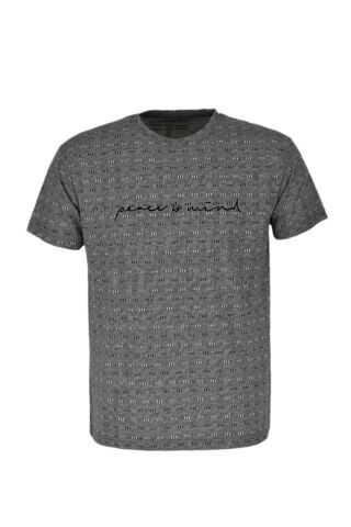Erkek Sıfır Yaka Kıs Kol Tişört T179 BGL-ST03740 MÜRDÜM - 2XL