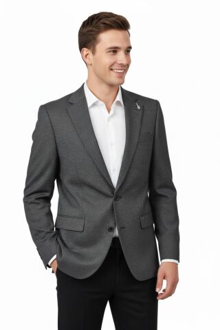 Erkek Tek Spor Ceket Çift Yırtmaçlı BGL-ST04982 BORDO - 52