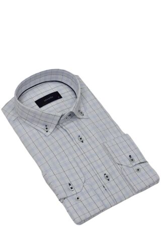 Erkek Klasik Piti Kare Tek Cepli Gömlek BGL-ST03905