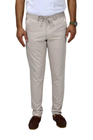 Erkek Jogger Silim Fit Kumaş Pantolon P1023 BGL-ST04504 BEJ - 36