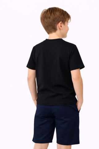 Atatürk Baskılı Çocuk Tişört BGL-ST05506 SİYAH - 7 YAŞ