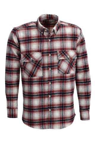 Erkek Çift Cepli Kapaklı Regular Fit Oduncu Gömlek BGL-ST03262 KİREMİT - S