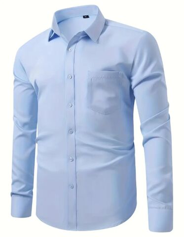 Erkek Klasik Uzun Kol Gömlek 3400 BGL-ST04400 GRİ - S