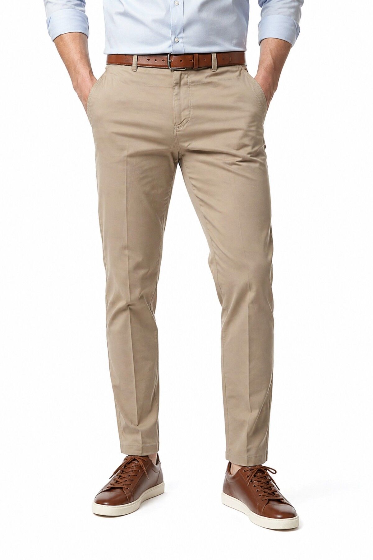 Erkek Kanvas Pantolon Regular Kalıp Yazlık BGL-ST05401 BEJ - 56