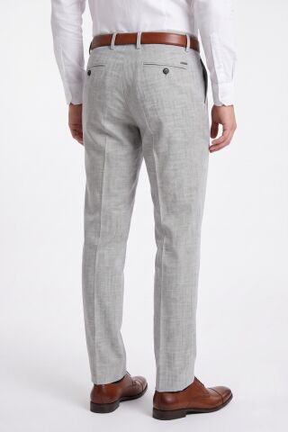 Erkek Regular Kalıp Pamuk Karışımlı Kumaş Pantolon 2010P BGL-ST05611 A.GRİ - 54