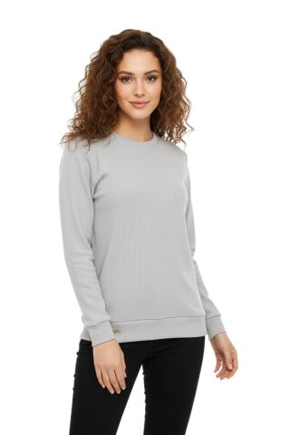 Kadın Sıfıryaka Sweatshirt  BGL-ST05116 TAŞ - 2XL