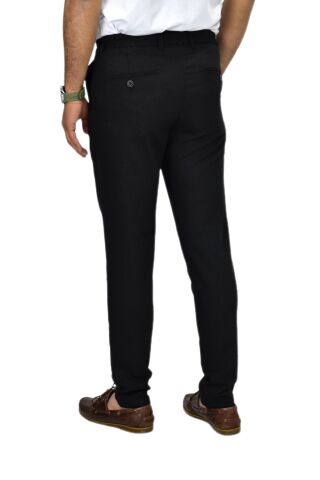 Erkek Jogger Silim Fit Kumaş Pantolon P1023 BGL-ST04504 SİYAH - 32
