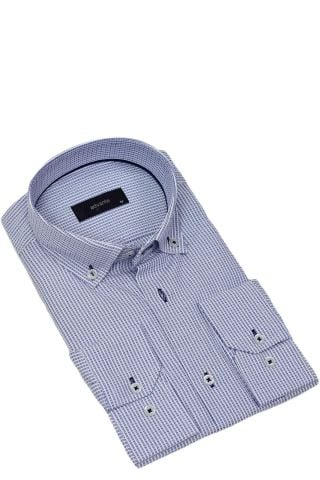 Erkek Klasik Piti Kare Tek Cepli Gömlek BGL-ST03904