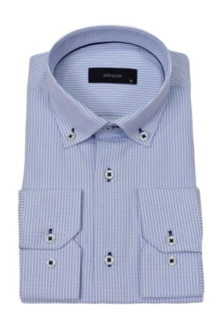 Erkek Klasik Piti Kare Tek Cepli Gömlek BGL-ST03904