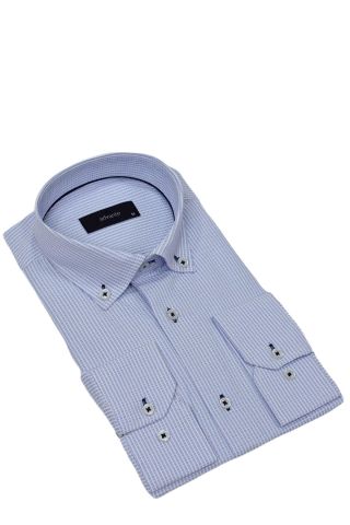 Erkek Klasik Piti Kare Tek Cepli Gömlek BGL-ST03904