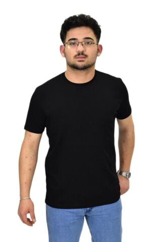 Erkek Sıfıryaka Düz Likra Süprem Tişört 4380 BGL-ST04528
