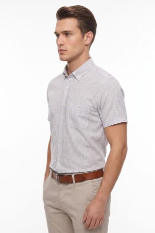 Erkek Çift Cepli % 100 Cotton Kısa Kol Gömlek BGL-ST05647