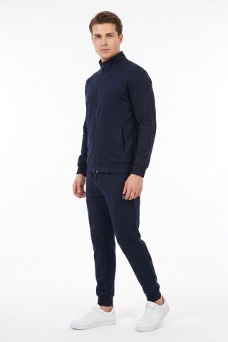Erkek Eşofman Takım 2 İplik Şardonsuz BGL-ST05412 LACİVERT - XL