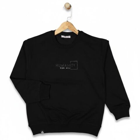 Erkek Çocuk Önü Baskılı Sweatshirt BGL-ST05232 SİYAH - 14 YAŞ
