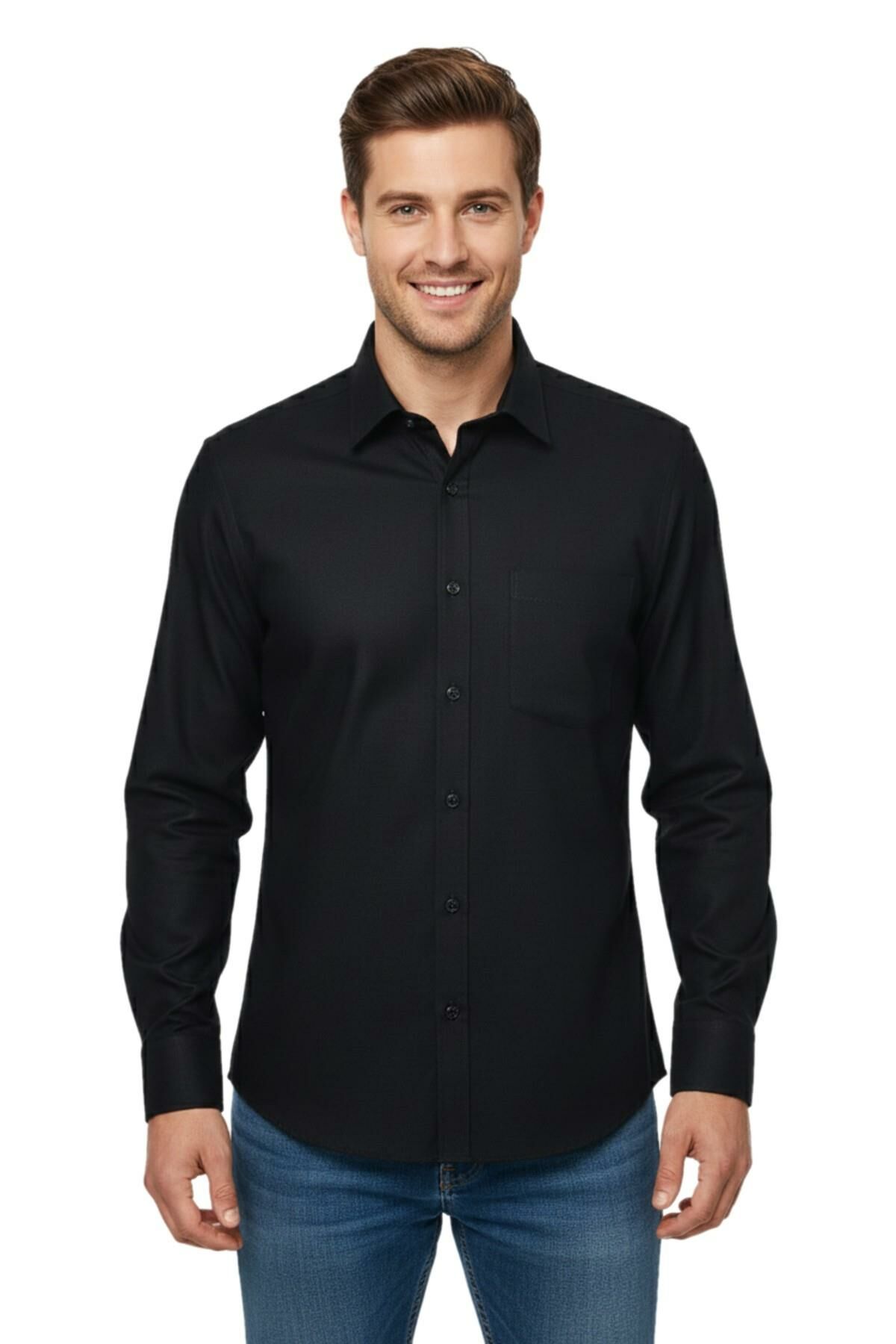 Erkek Büyük Beden Kışlık Uzun Kol Gömlek 3773 BGL-ST04802