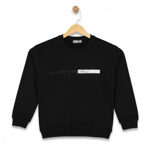 Erkek Çocuk Önü Baskılı Sweatshirt BGL-ST05235