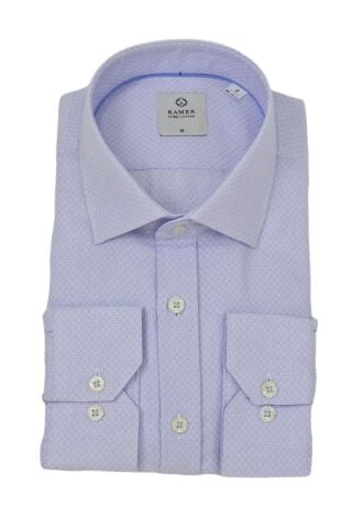 Erkek Klasik Uzun Kol Gömlek 3634 BGL-ST04751 MAVİ - XL