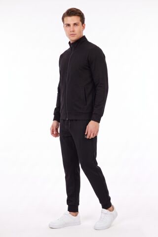 Erkek Eşofman Takım 2 İplik Şardonsuz BGL-ST05412 SİYAH - 2XL