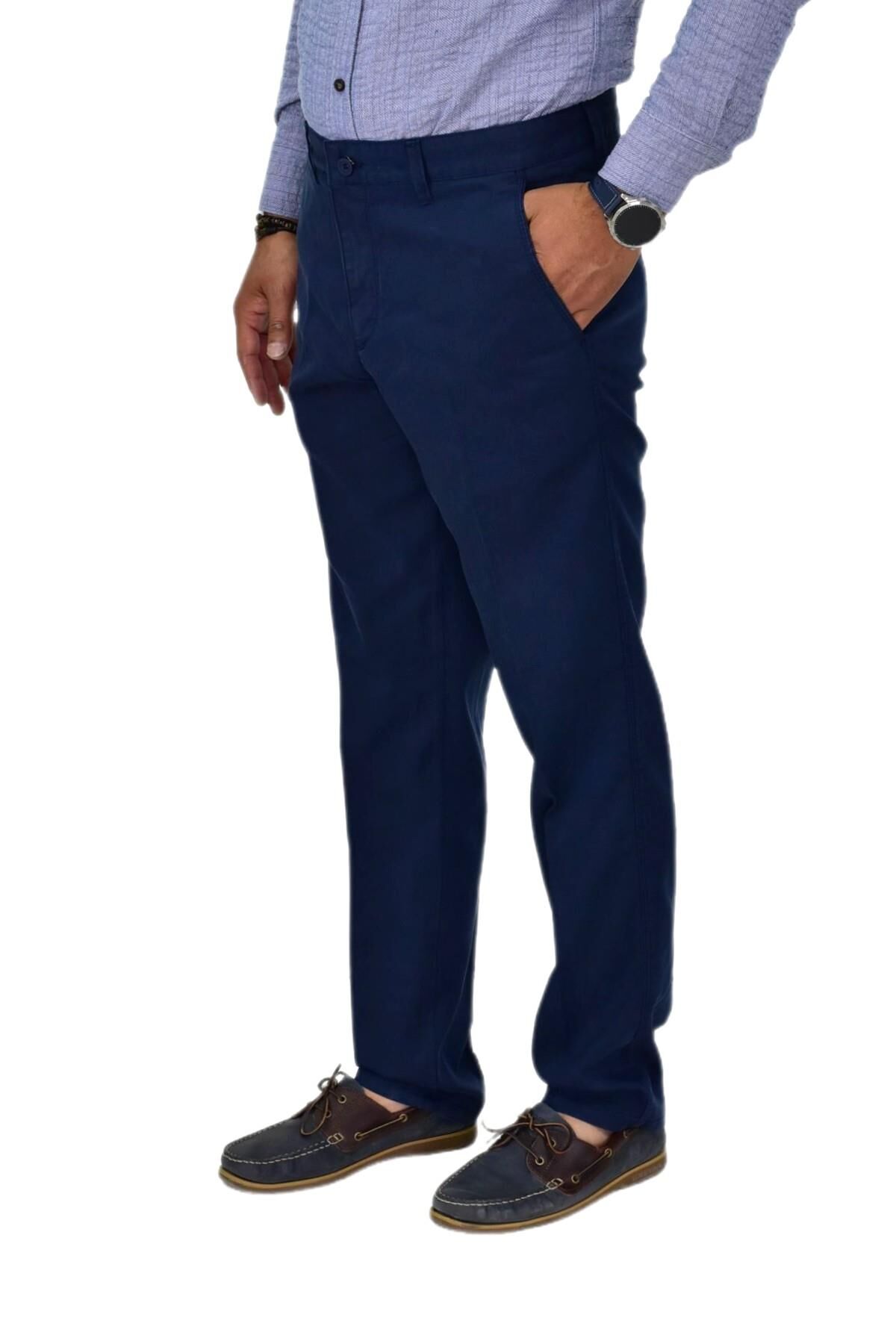 Erkek Kanvas Yazlık Pantolon Klasik 968 BGL-ST04598 A.LACİVERT - 50