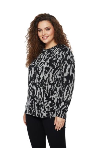 Kadın Sıfıryaka Sweatshirt  BGL-ST05114 GRİ - XL