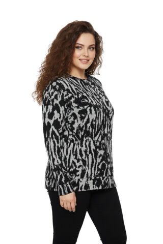 Kadın Sıfıryaka Sweatshirt  BGL-ST05114 GRİ - XL
