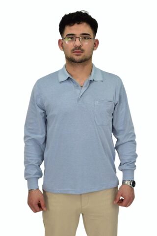 Erkek Mevsimlik Polo Yaka Sweatshirt 6830 BGL-ST04414