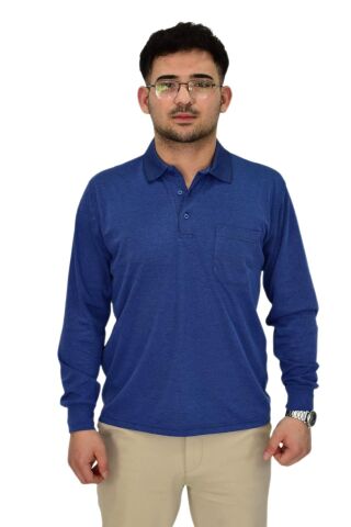 Erkek Mevsimlik Polo Yaka Sweatshirt 6830 BGL-ST04414
